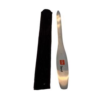 RARE Vintage Zippo Letter Opener Advertising LTV Steel Stainless W/ Sleeve